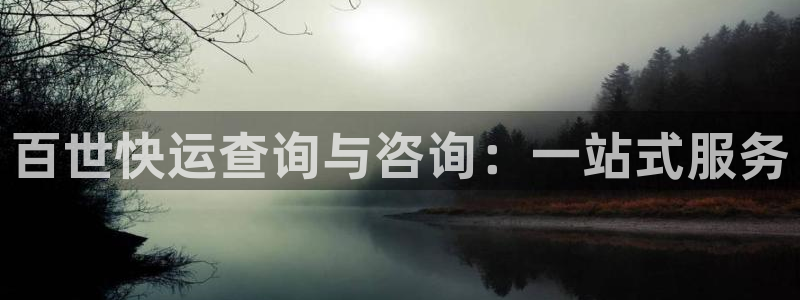 优游国际官网下载链接：百世快运查询与